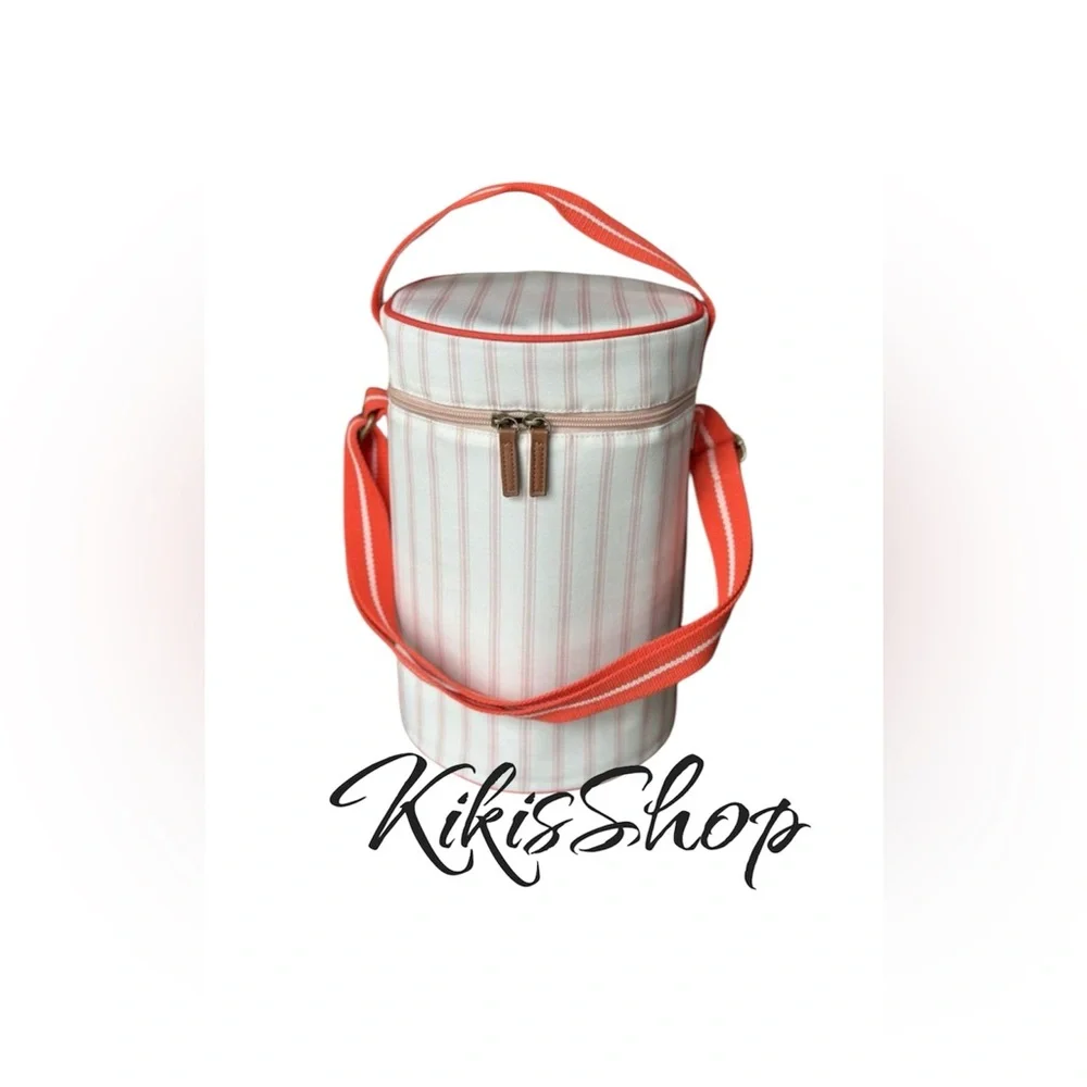 Soft-Sided 10can/6qt Portable Barrel Bag Cooler Coral/Orange - Hearth & Hand™